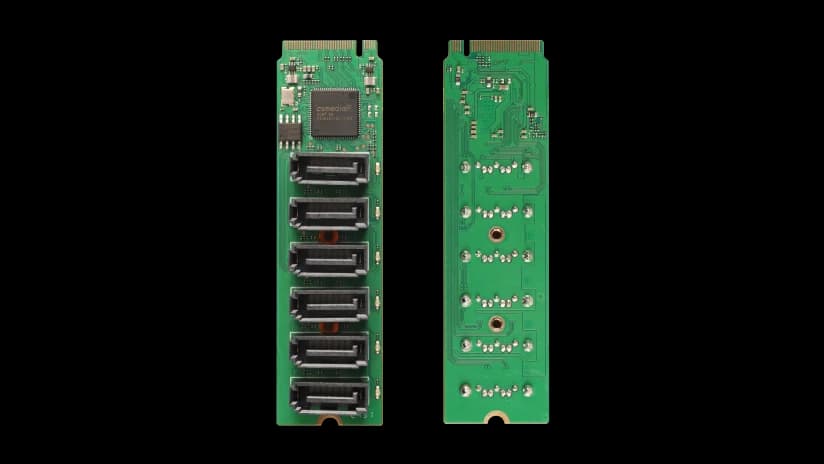 M.2 to Hexa-SATA